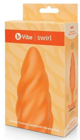 B-Vibe Swirl Texture Vibrating Plug - Thrilling Sensations Butt Plugs